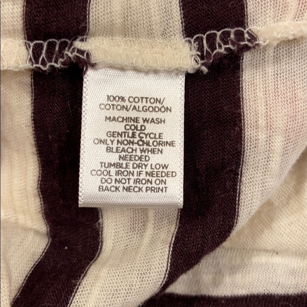 Loft long sleeve cream/black stripe top Large - Picture 9 of 16